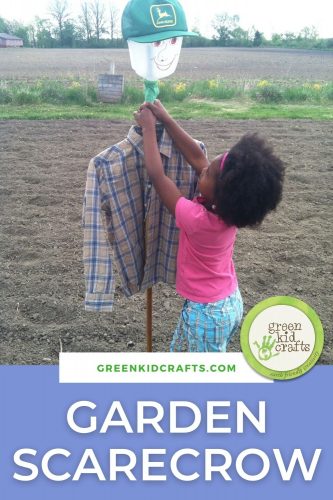 milk jug garden scarecrow