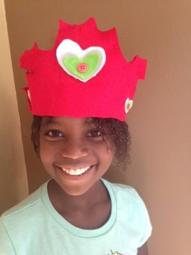 DIY felt crown