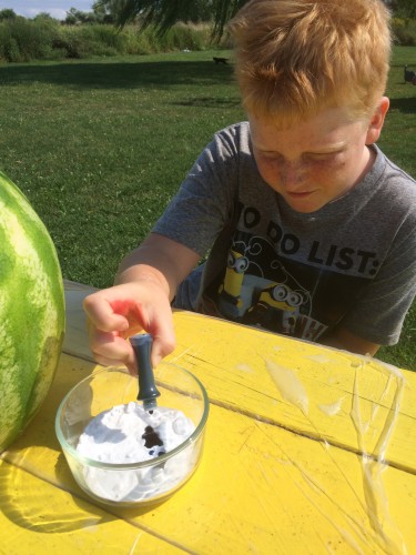 Watermelon volcano