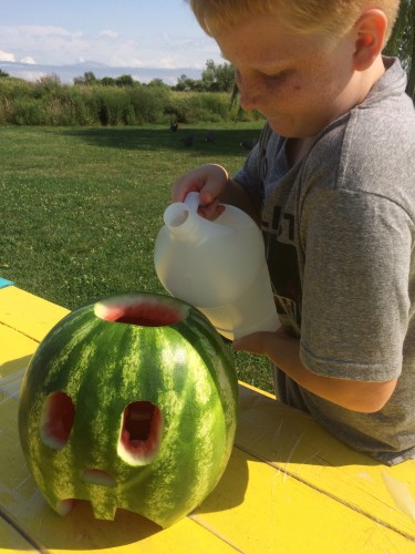 Watermelon volcano