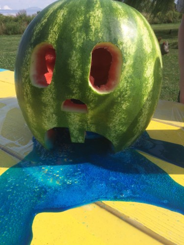 Watermelon volcano
