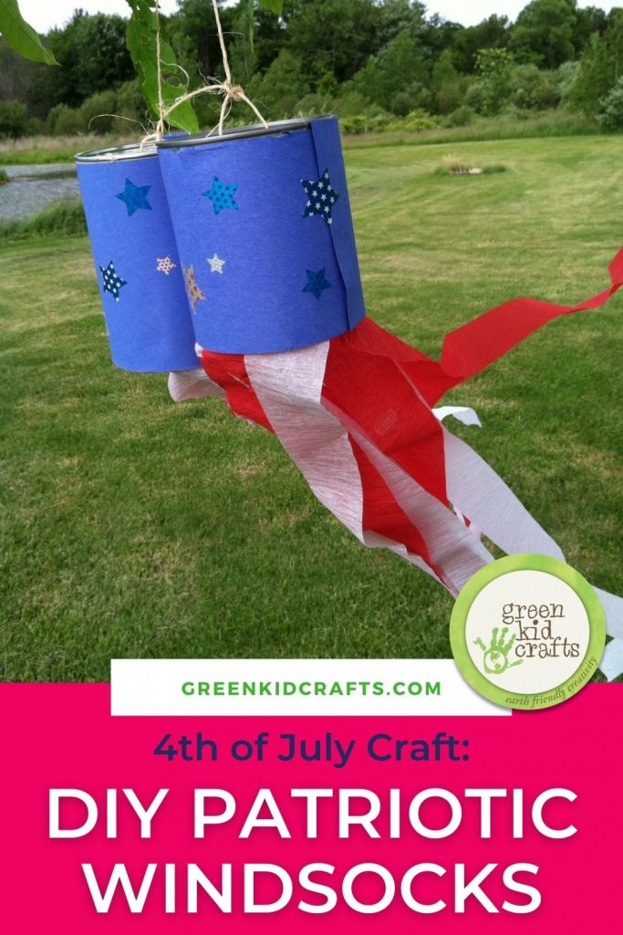 DIY patriotic windsocks