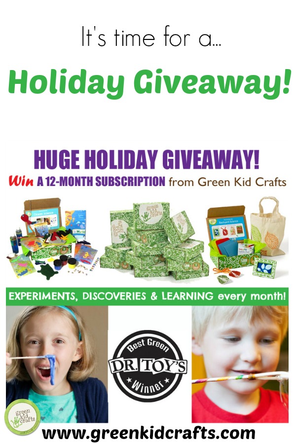 Enter to win an annual subscription to Green Kid Crafts!