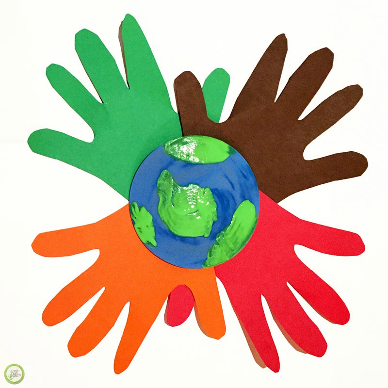 earth day handprint craft