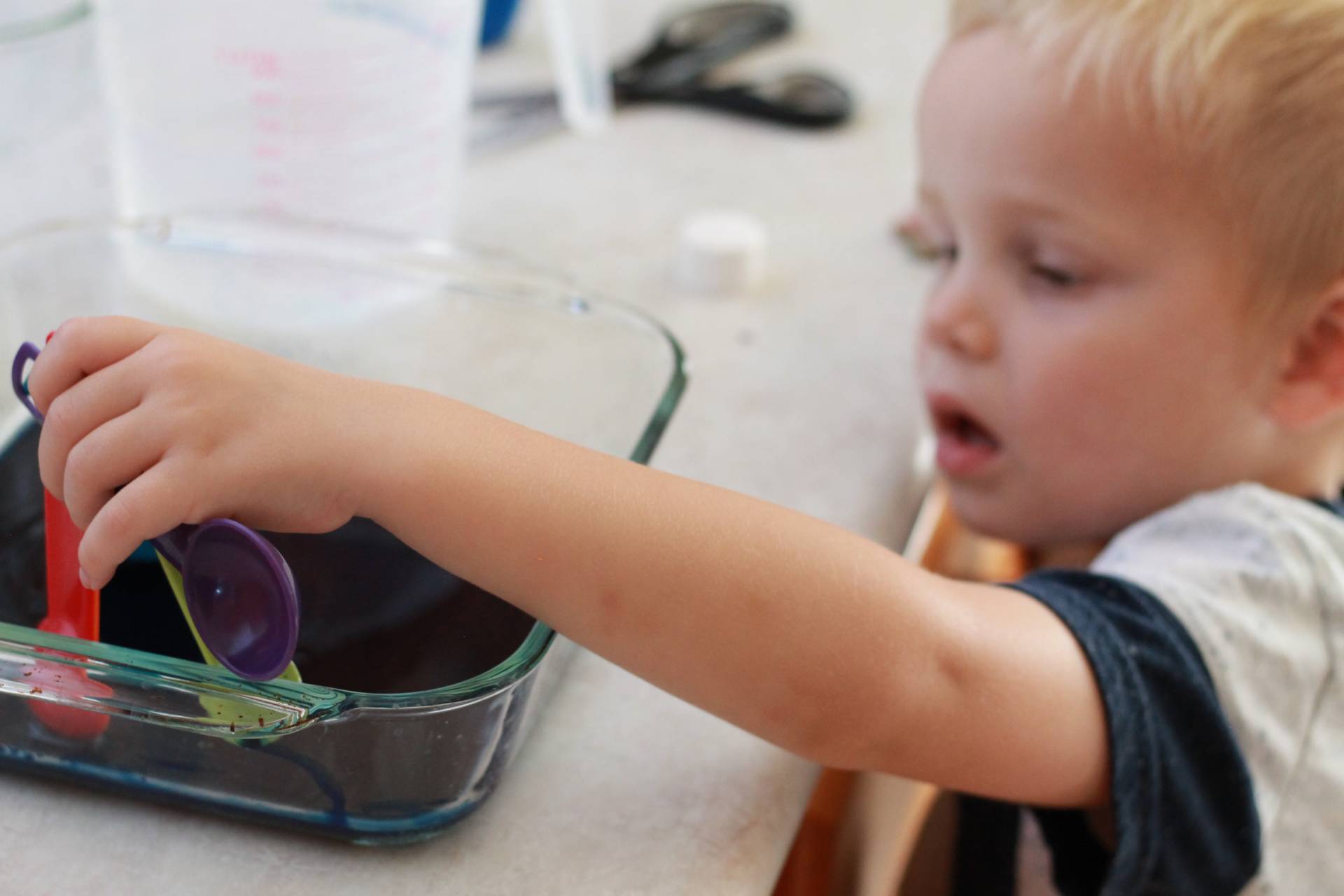 child making crystals